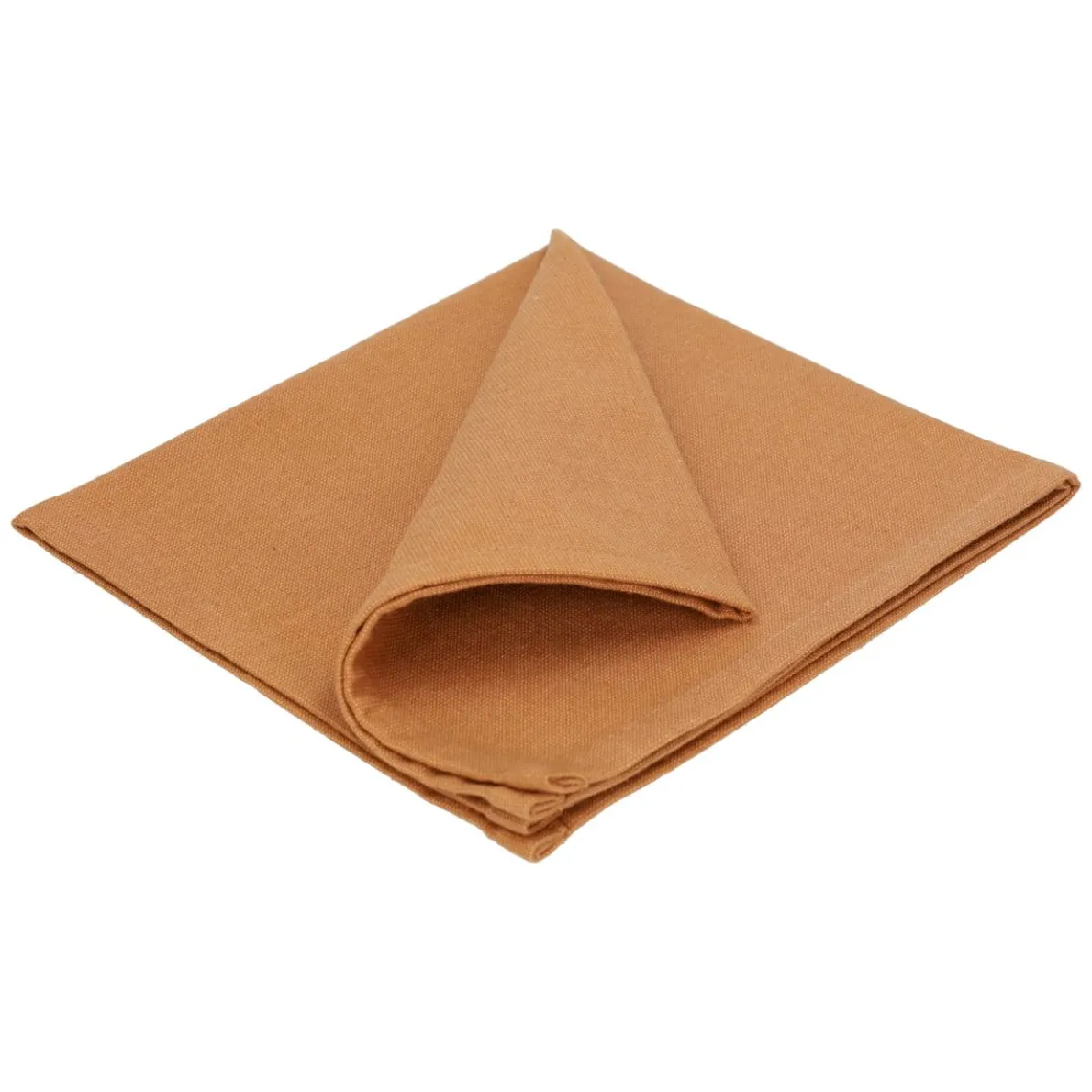 Servet, GOTS bio-katoen, amandelbruin, 40 x 40 cm