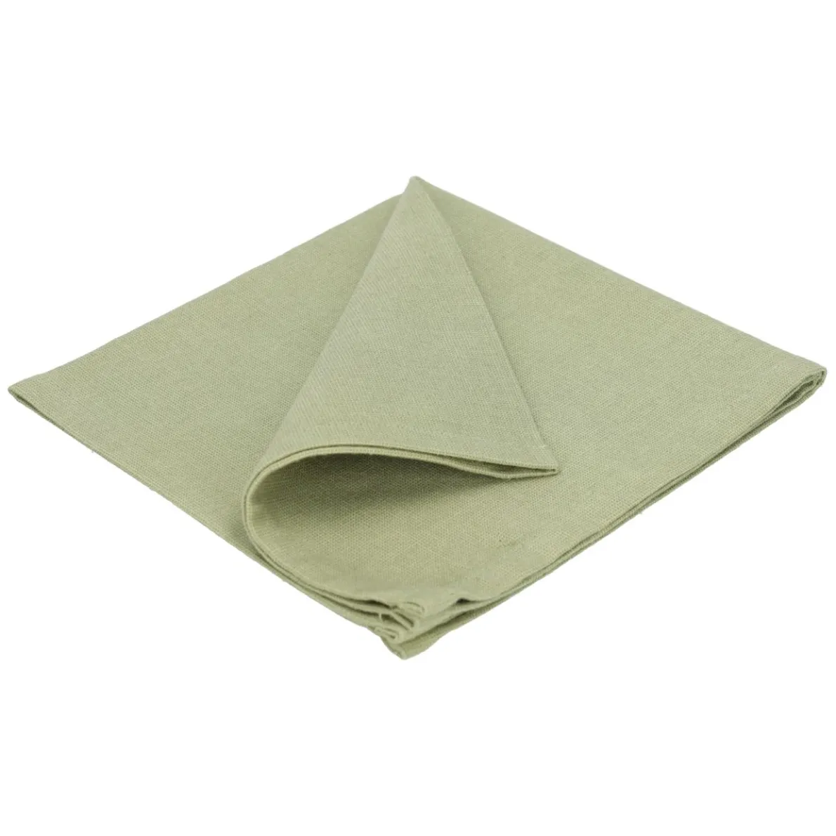 Servet, GOTS bio-katoen, mosgroen, 40 x 40 cm