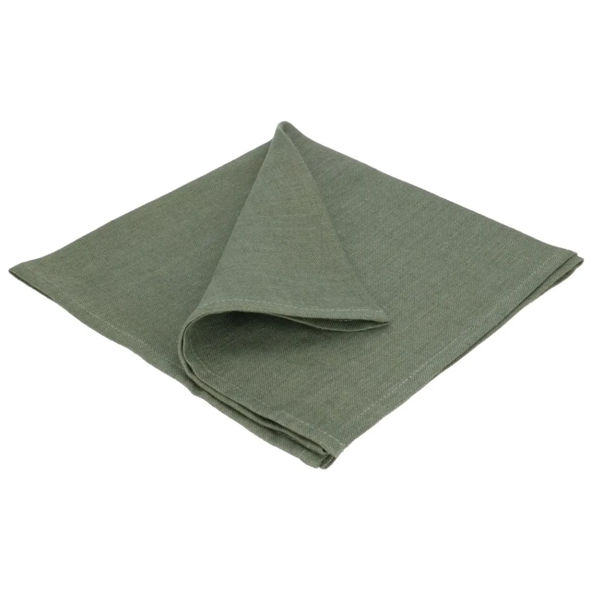 Servet, linnen, groen, 42 x 42 cm
