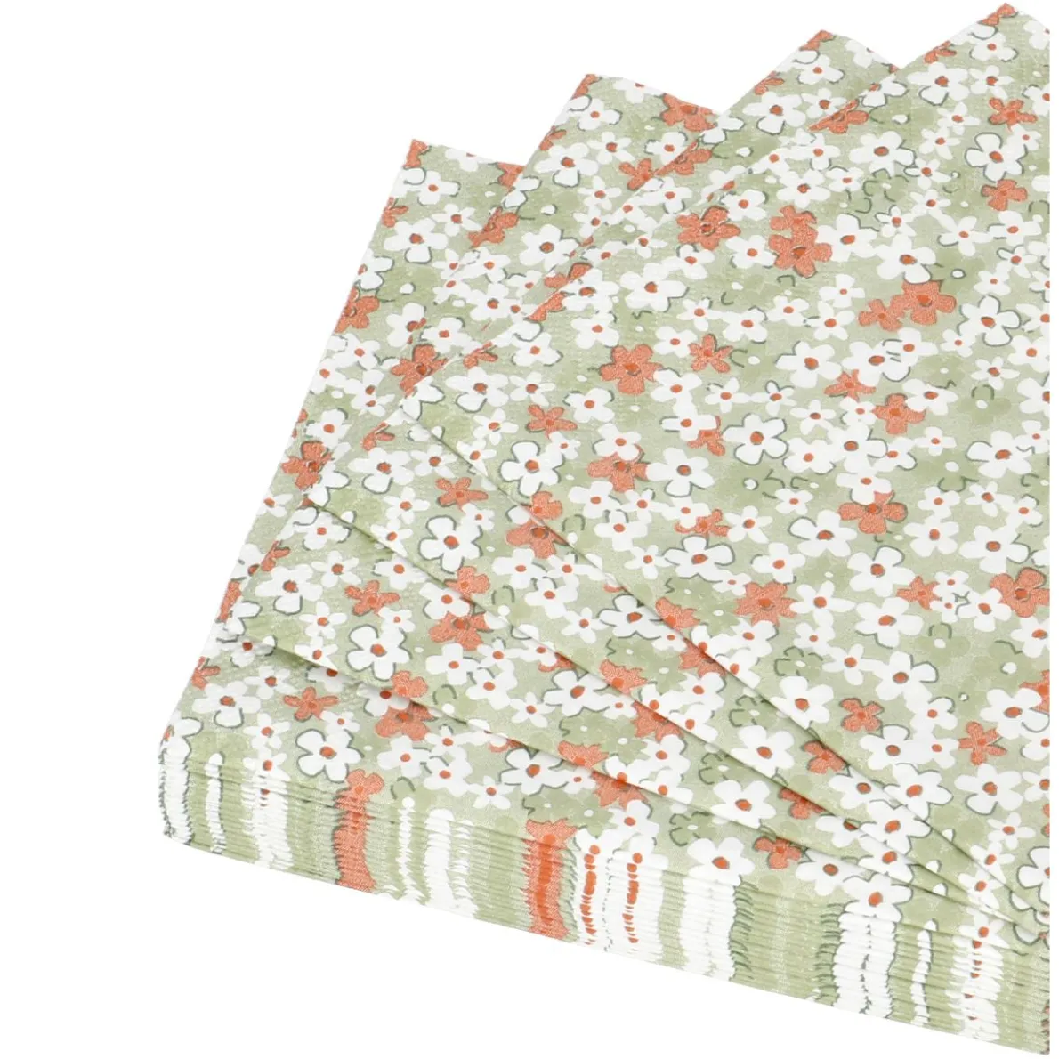 Servetten, papier, bloemen, 25 x 25 cm, 20 stuks