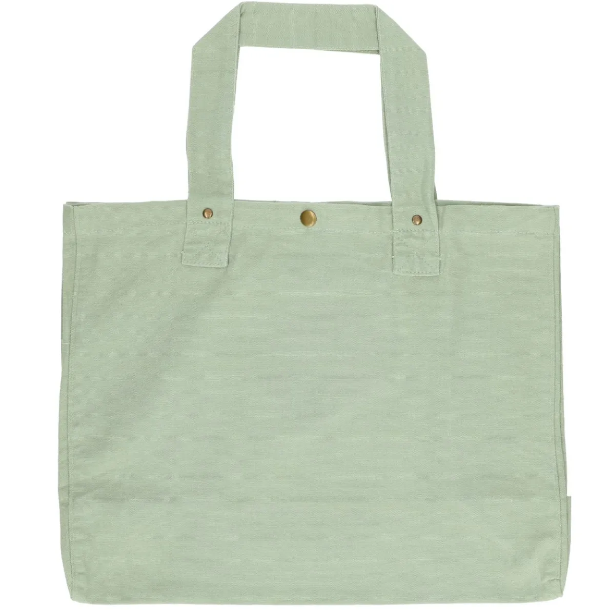 Shopper, bio-katoen, groen, 46 x 34 x 18 cm