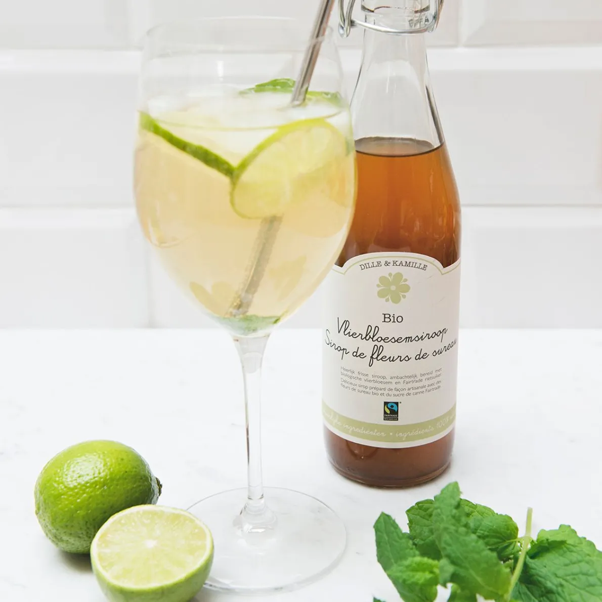 Siroop, vlierbloesem, biologisch, 500 ml