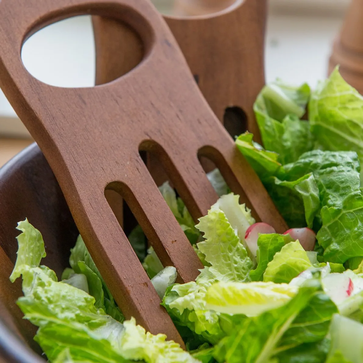 Slabestek, 2-delig, acaciahout