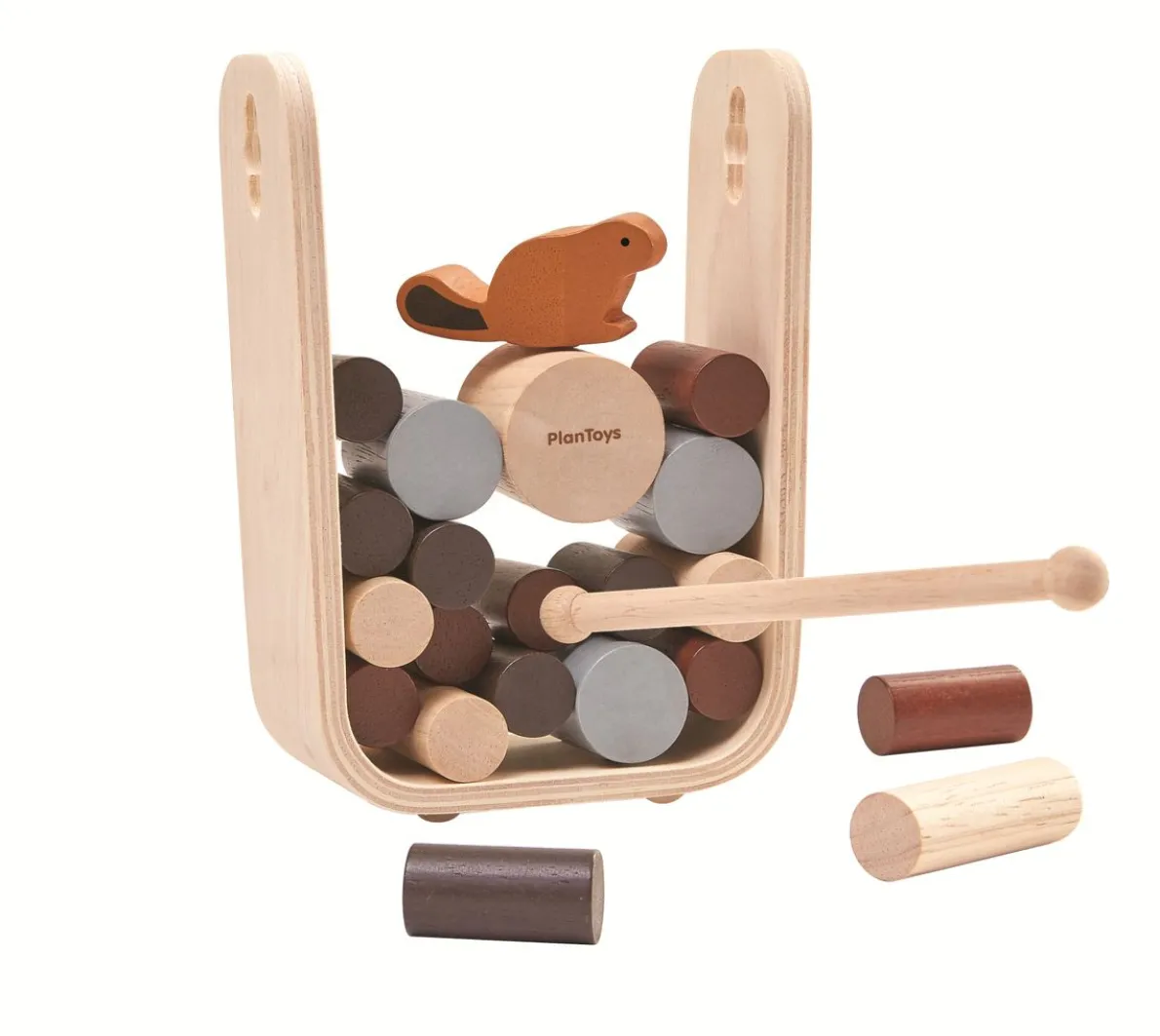 Spel bever en dam, hout, 3+