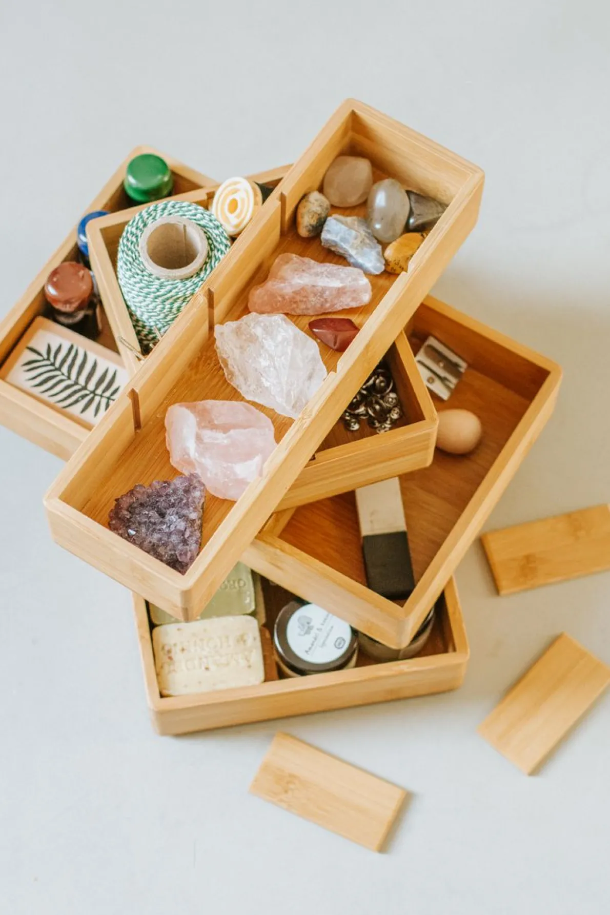 Stapelbak, bamboe, nr 6