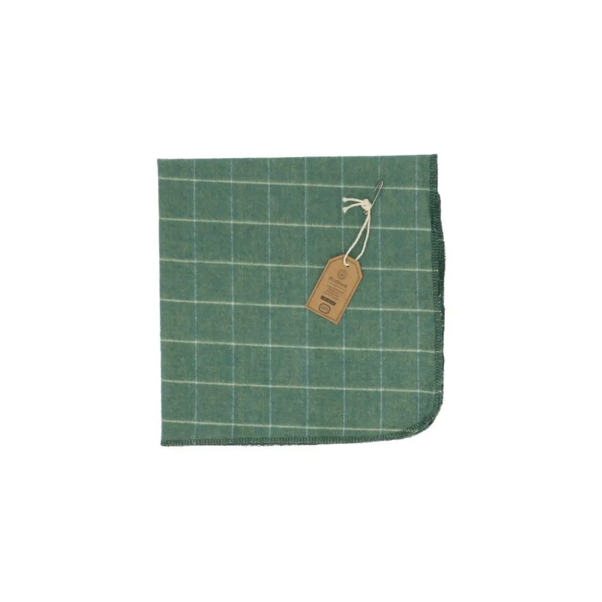 Stofdoek, biologische katoen, groen, 45 x 45 cm