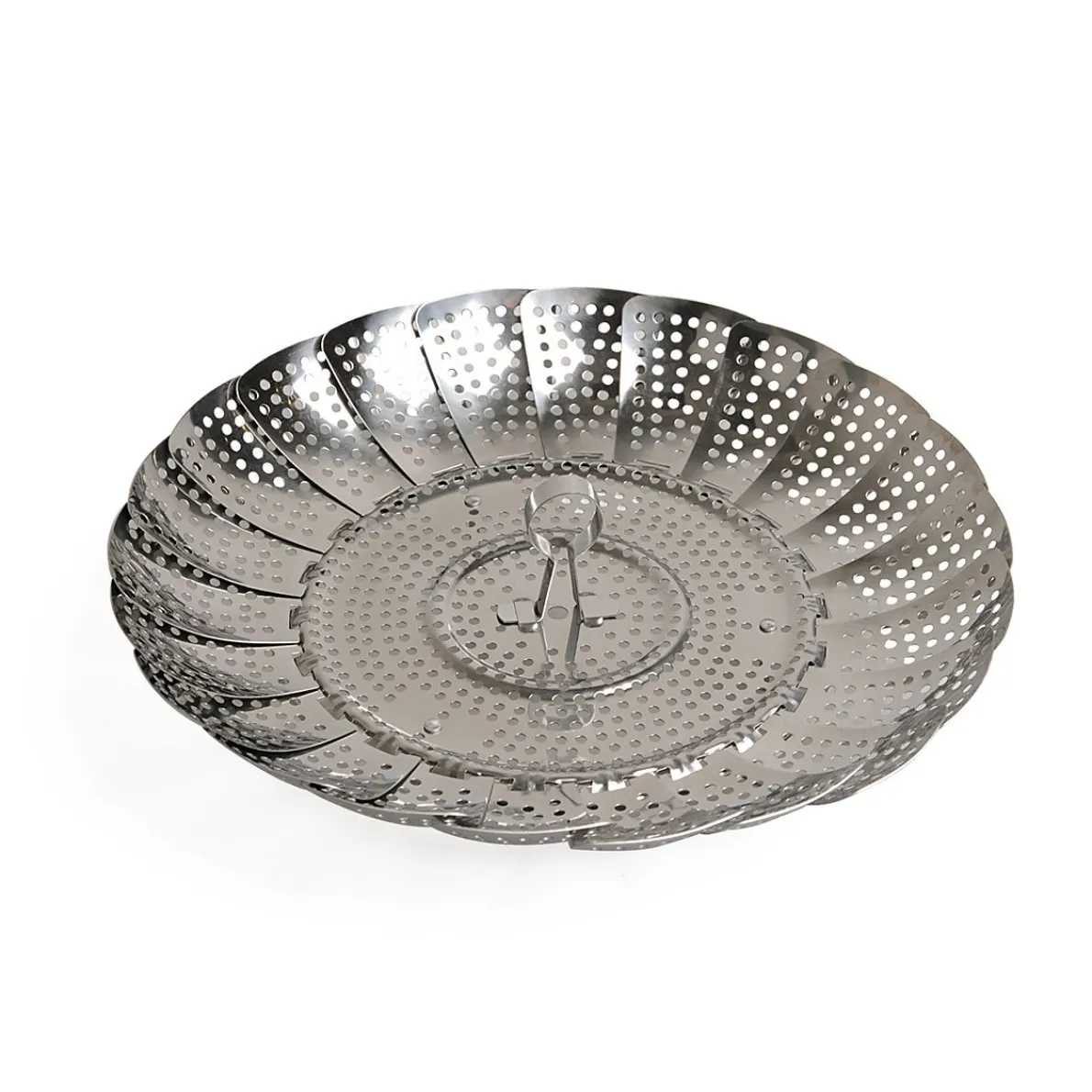 Stoommandje roestvrij staal, Ø 17,5 tot 27 cm