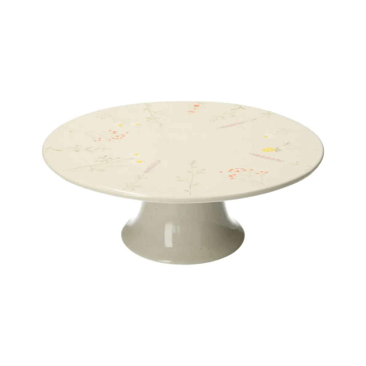 Taartplateau, steengoed, botanisch, Ø 25 cm