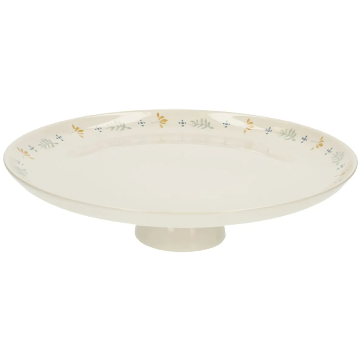 Taartplateau, steengoed, strooitakje, Ø 27 cm