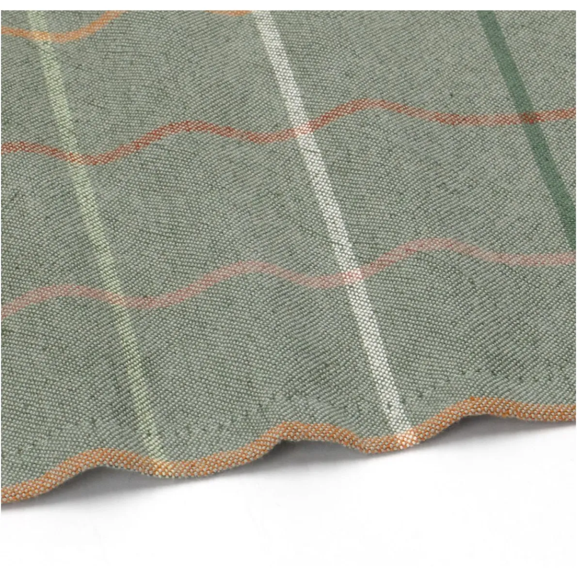 Tafelkleed, gerecycled katoen, ruit, 140 x 180 cm