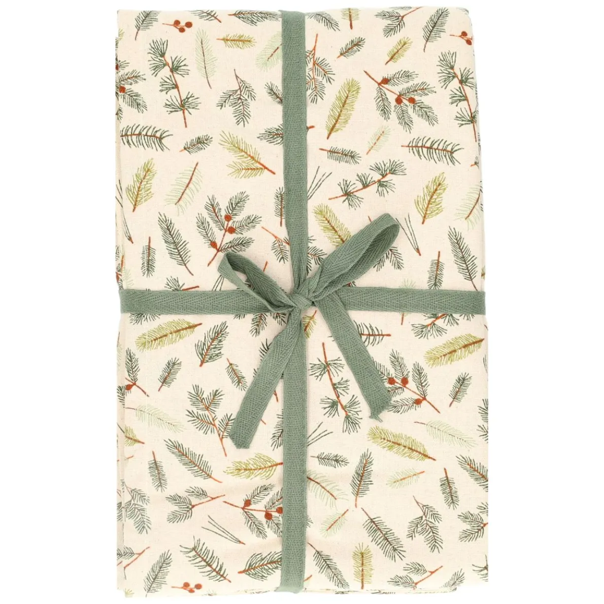 Tafelkleed, GOTS bio-katoen, kerstgroen, 145 x 180 cm