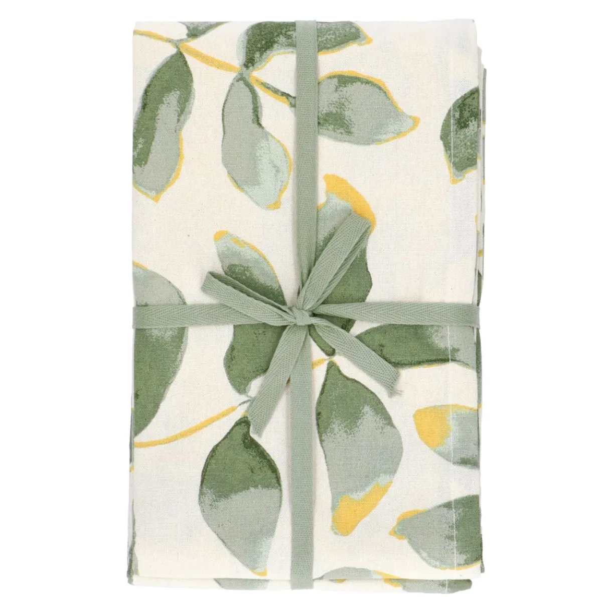 Tafelkleed, GOTS bio-katoen, silhouet blad, 145 x 300 cm