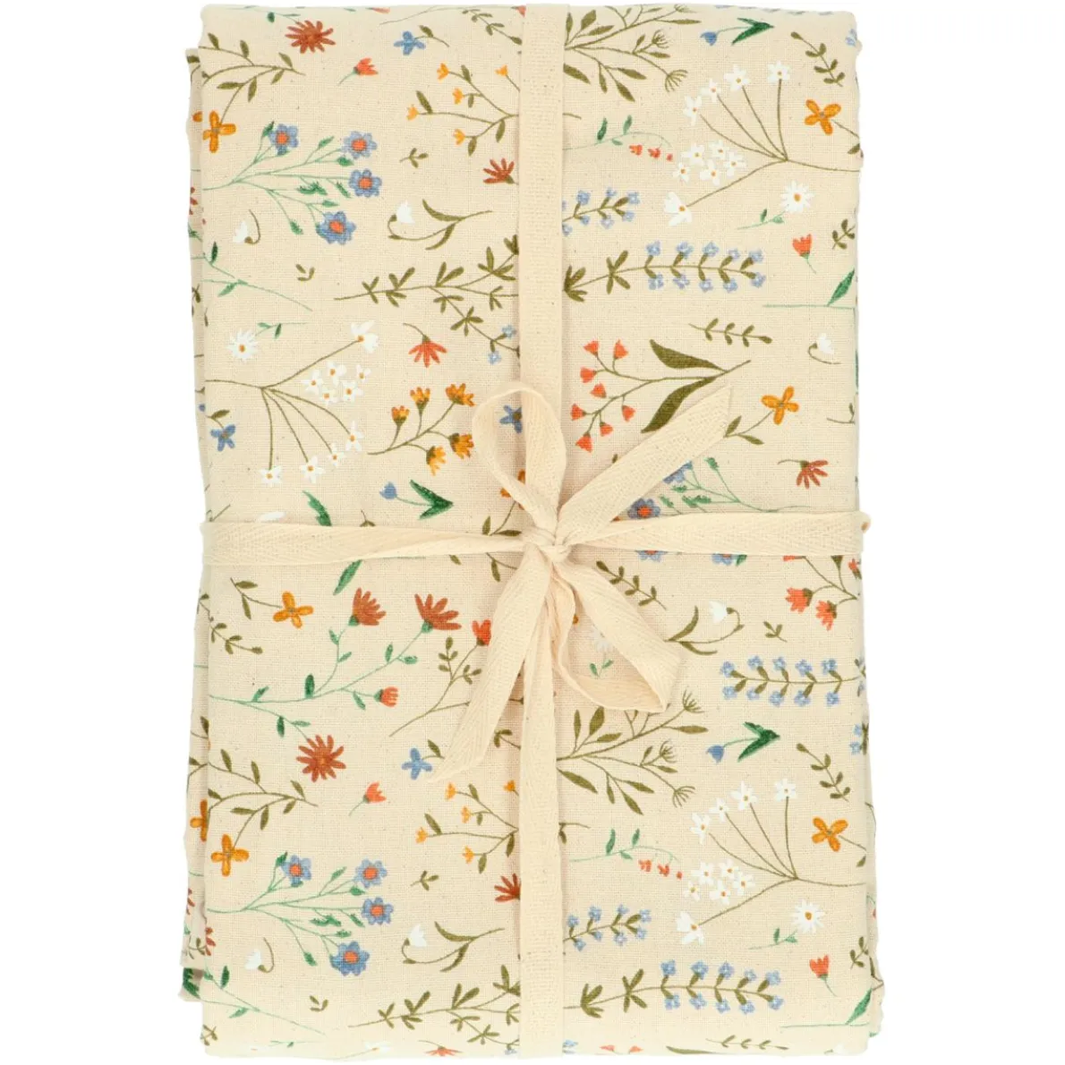 Tafelkleed, GOTS bio-katoen, veldbloemen, 145 x 180 cm