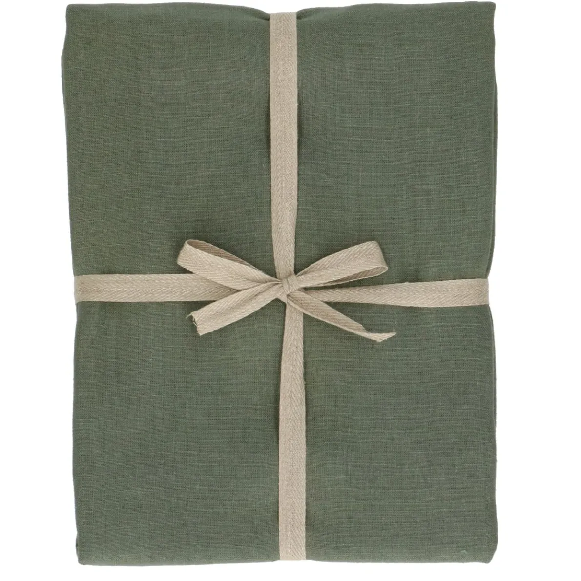 Tafelkleed, linnen, groen, 137 x 300 cm
