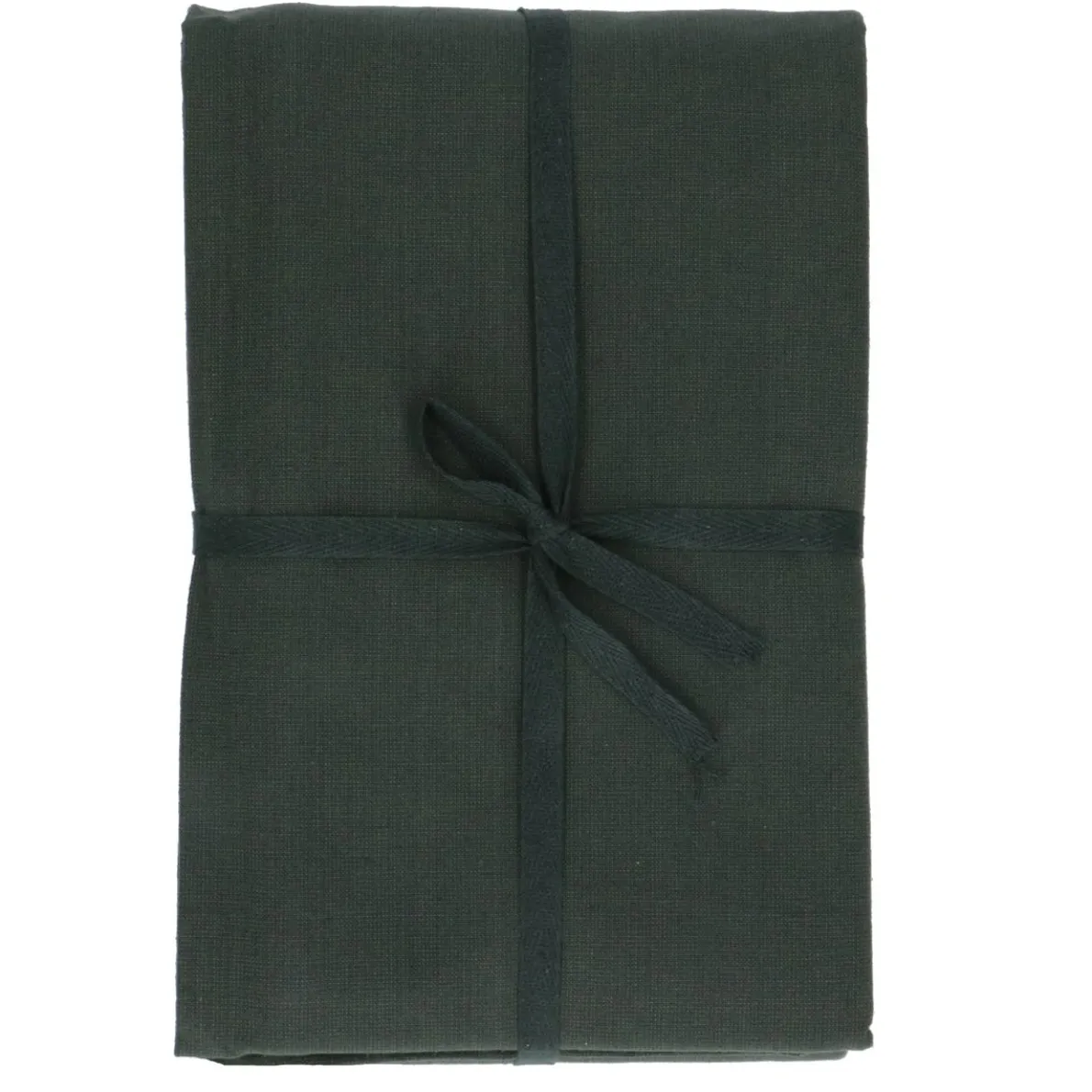 Tafelkleed rond, GOTS bio-katoen, donkergroen, Ø 180 cm