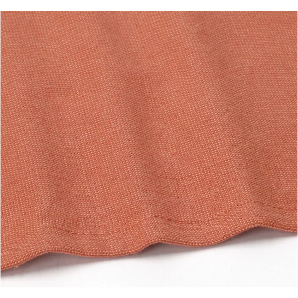 Tafelkleed rond, GOTS bio-katoen, roestbruin, Ø 180 cm