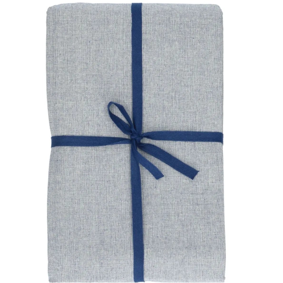 Tafelkleed rond, GOTS bio-katoen, blauw, Ø 180 cm