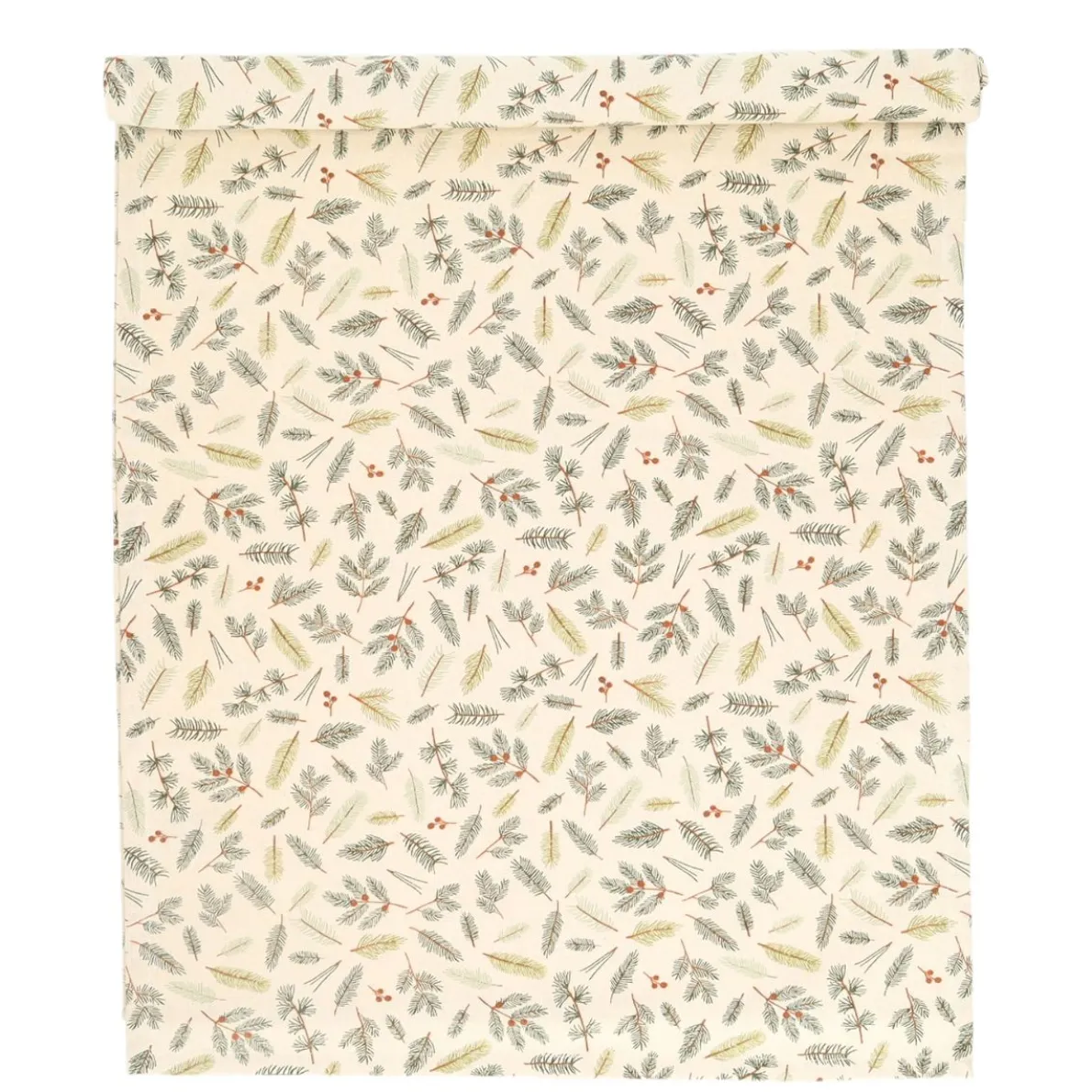 Tafelloper, GOTS bio-katoen, kerstgroen, 50 x 145 cm