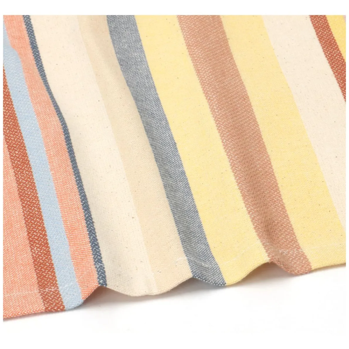 Tafelloper, GOTS bio-katoen, meerkleurig, gestreept, 50 x 145 cm