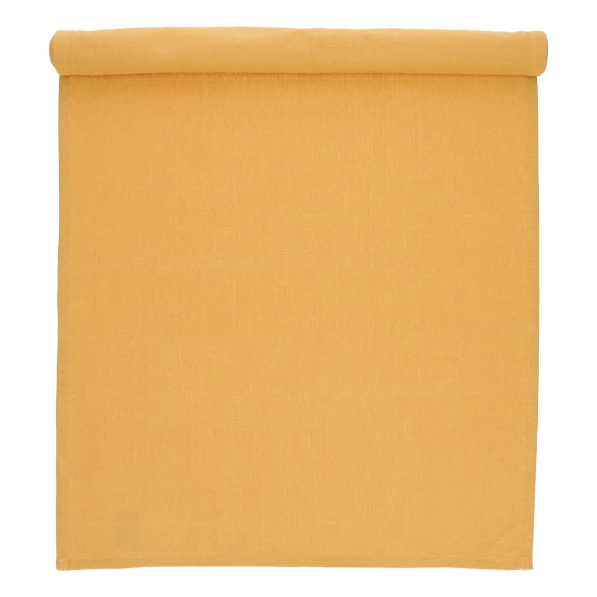 Tafelloper, GOTS bio-katoen, okergeel, 50 x 150 cm