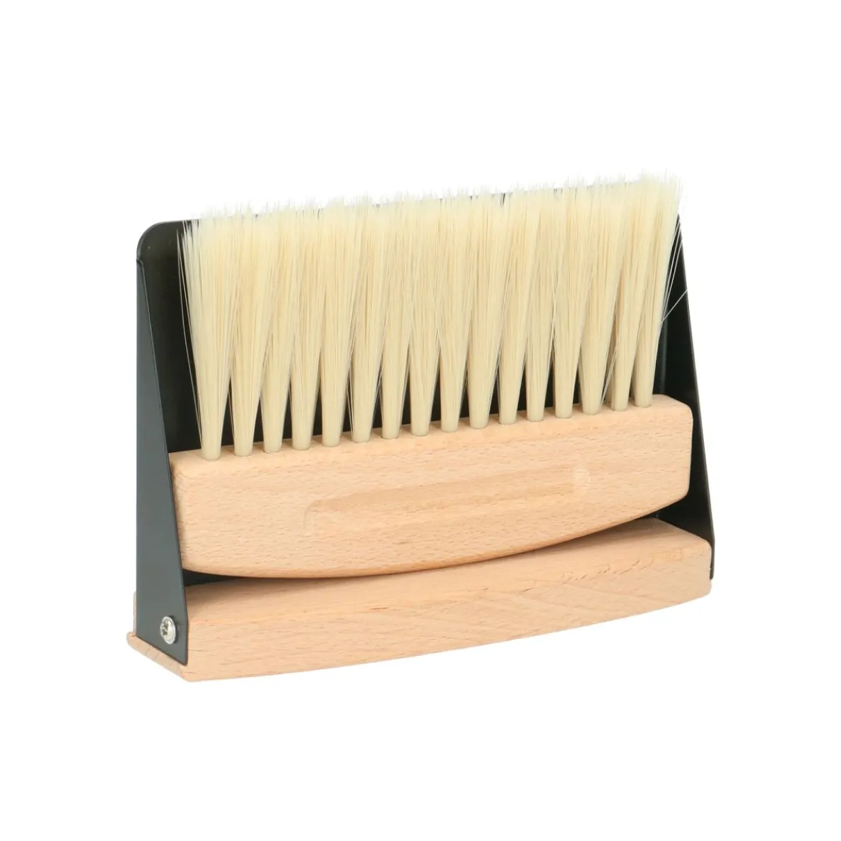 Tafelveger, set, metaal, beukenhout en plantaardige vezels