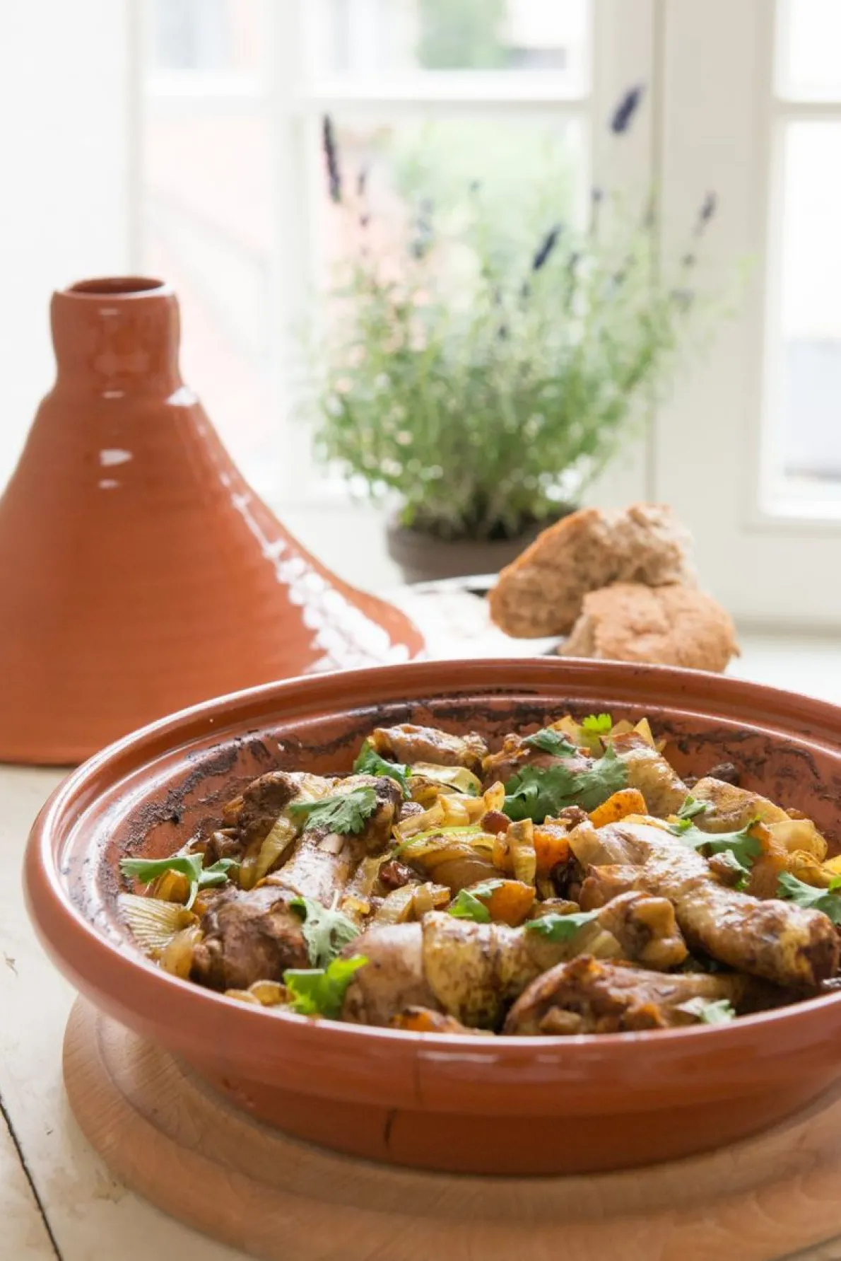 Tajine, rood aardewerk, 2-4 personen,  Ø 24 cm