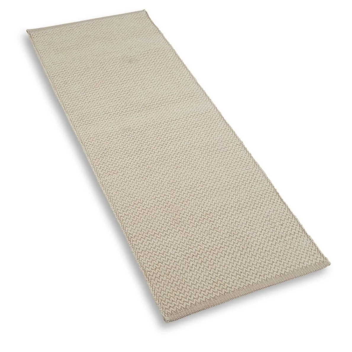 Tapijt, gerecycled katoen, wit, lang