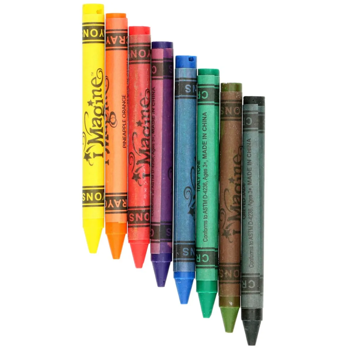 Textielkrijtjes, 8 stuks