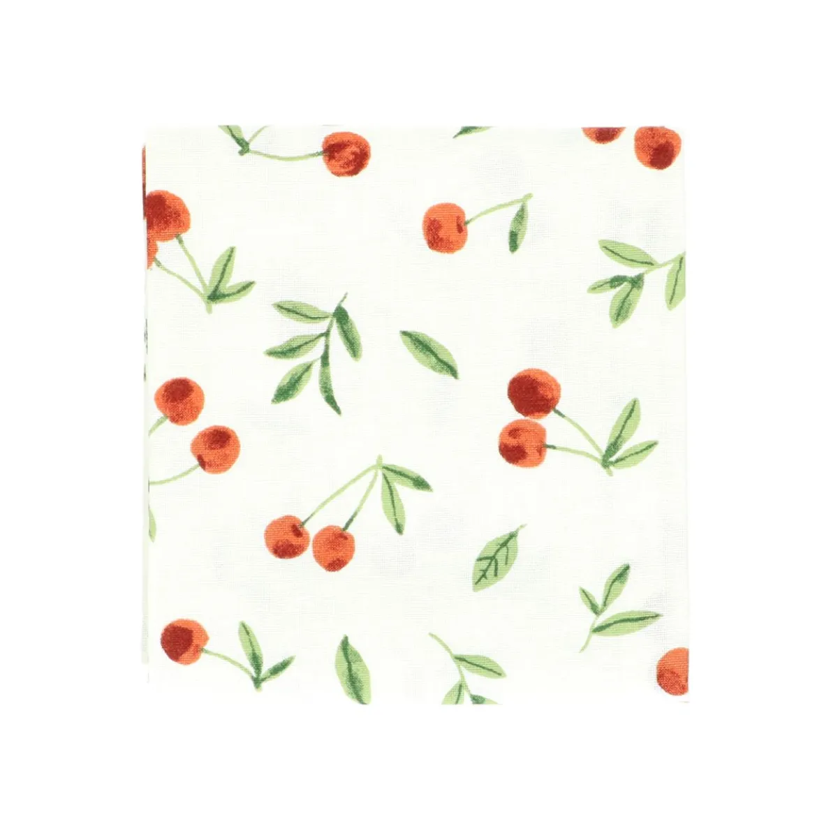 Theedoek, bio-katoen, kersen, 50 x 70 cm