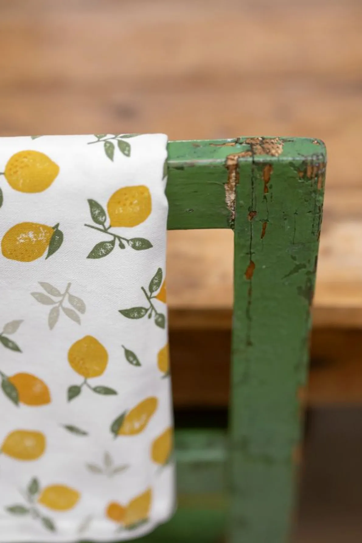 Theedoek, bio-katoen, citroenen