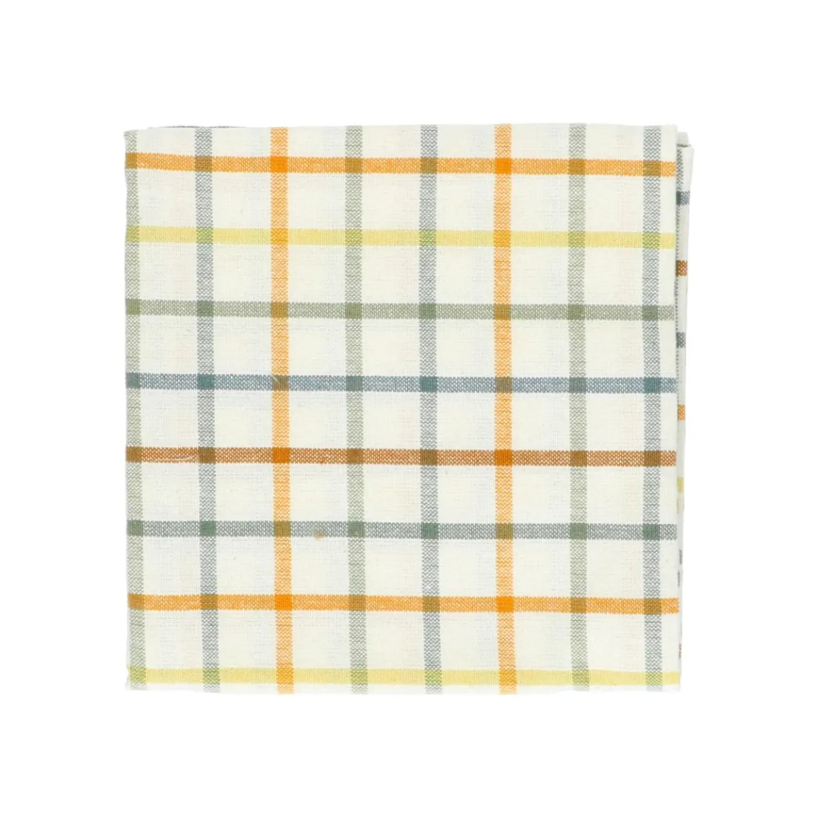 Theedoek, bio-katoen, frisse ruit, 50 x 70 cm