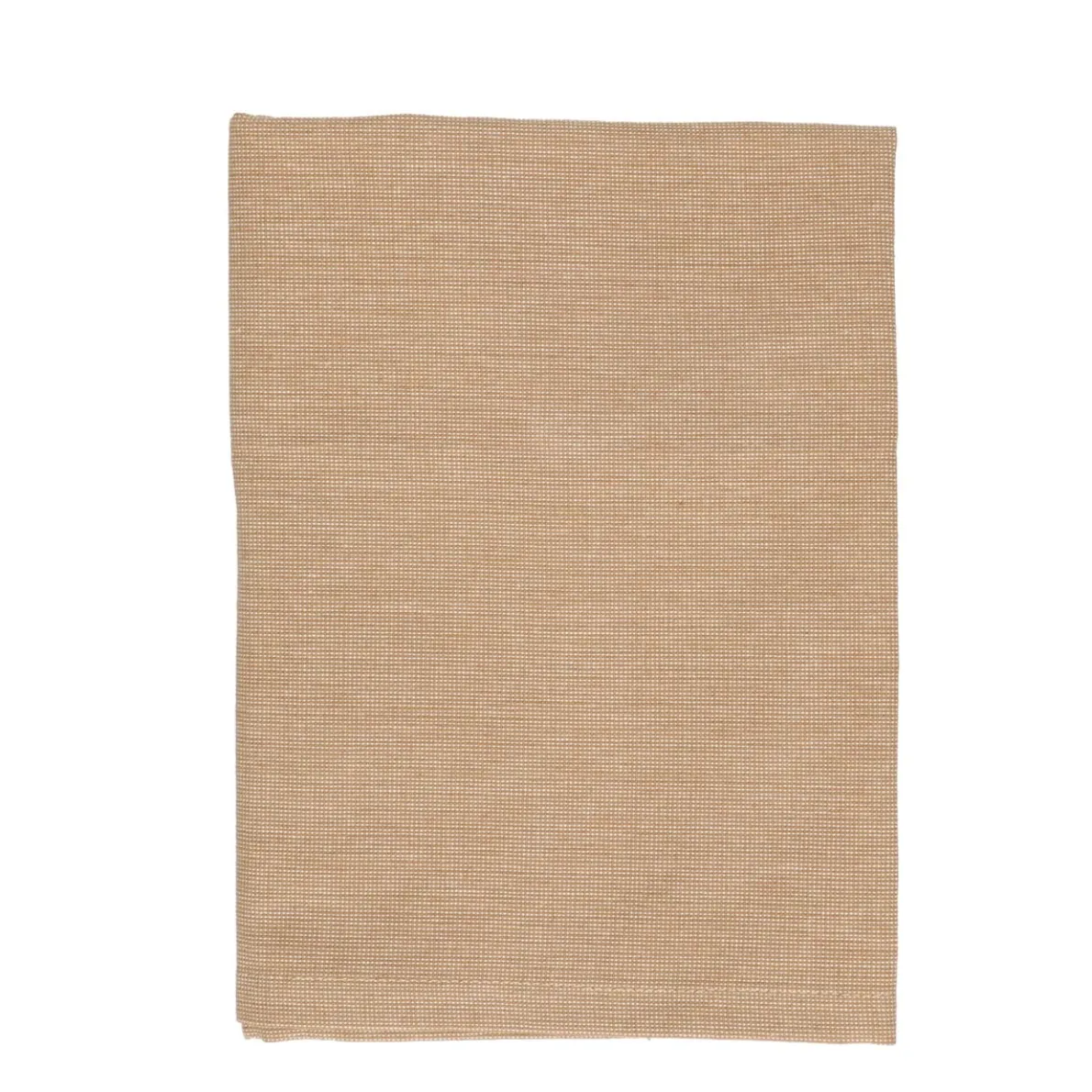 Theedoek, bio-katoen, zandkleurig