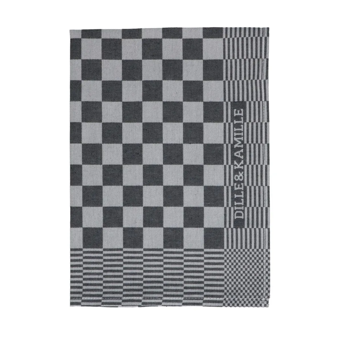 Theedoek Dille & Kamille, katoen, zwart