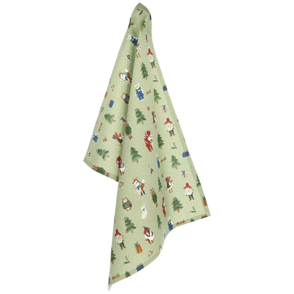 Theedoek, GOTS bio-katoen, winterbos, 50 x 70 cm