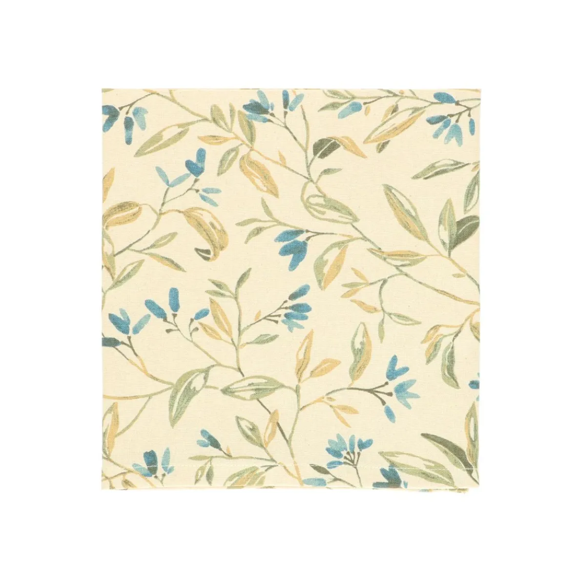 Theedoek, GOTS bio-katoen, winterbloesem blauw, 50 x 70 cm