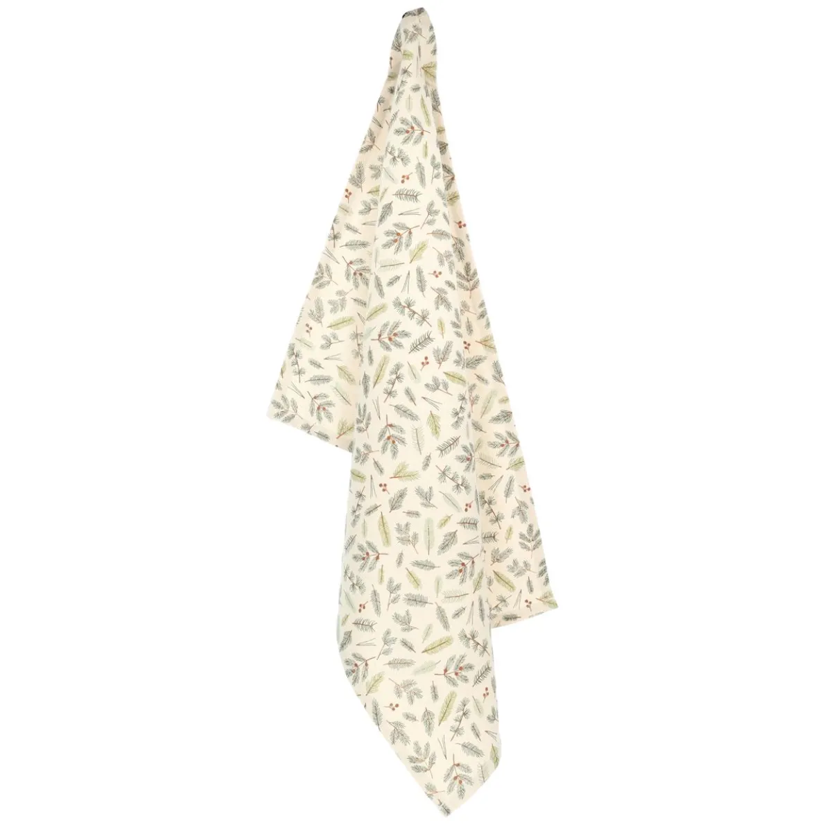 Theedoek, GOTS bio-katoen, kerstgroen, 50 x 70 cm