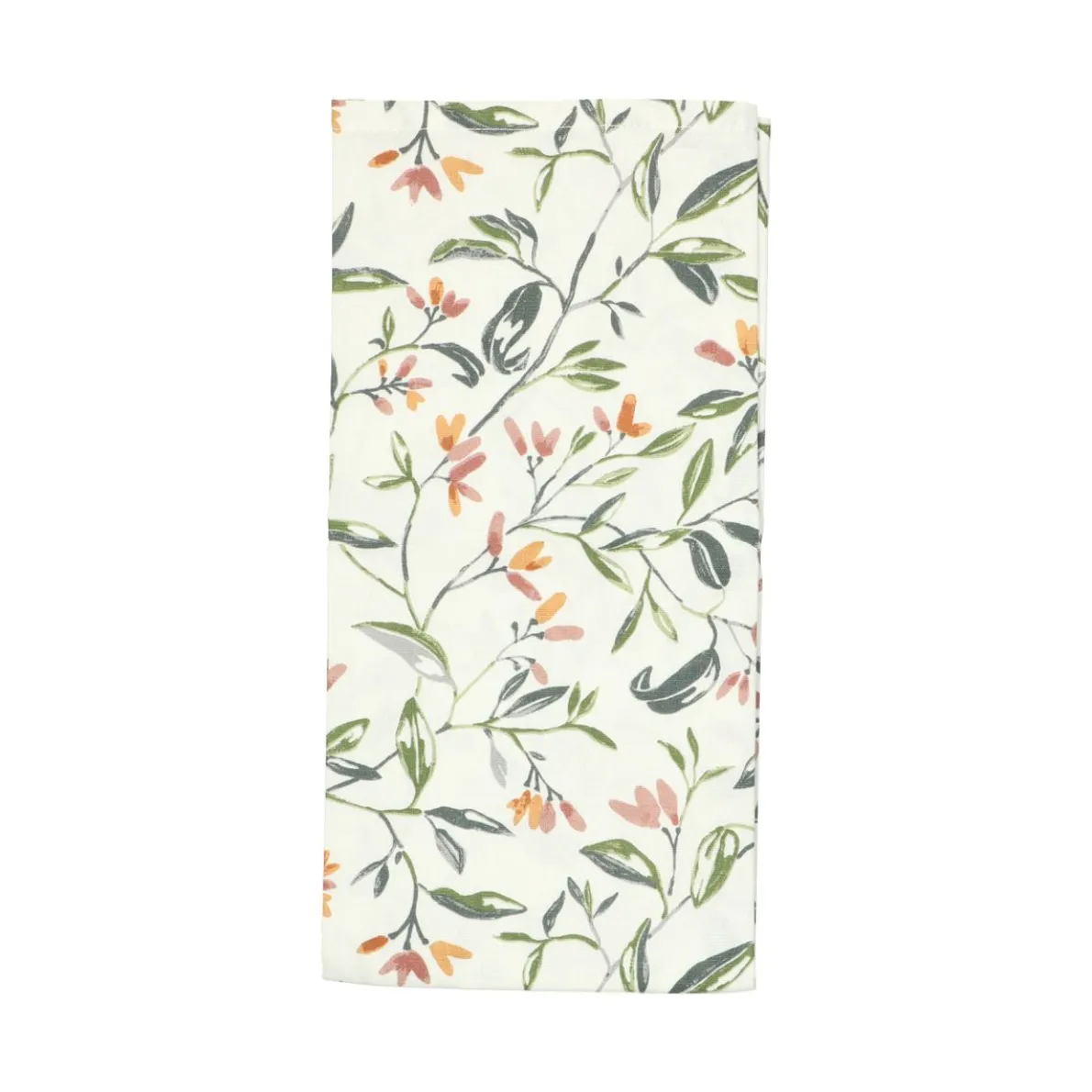 Theedoek, katoen, winterbloesem, 50 x 70 cm