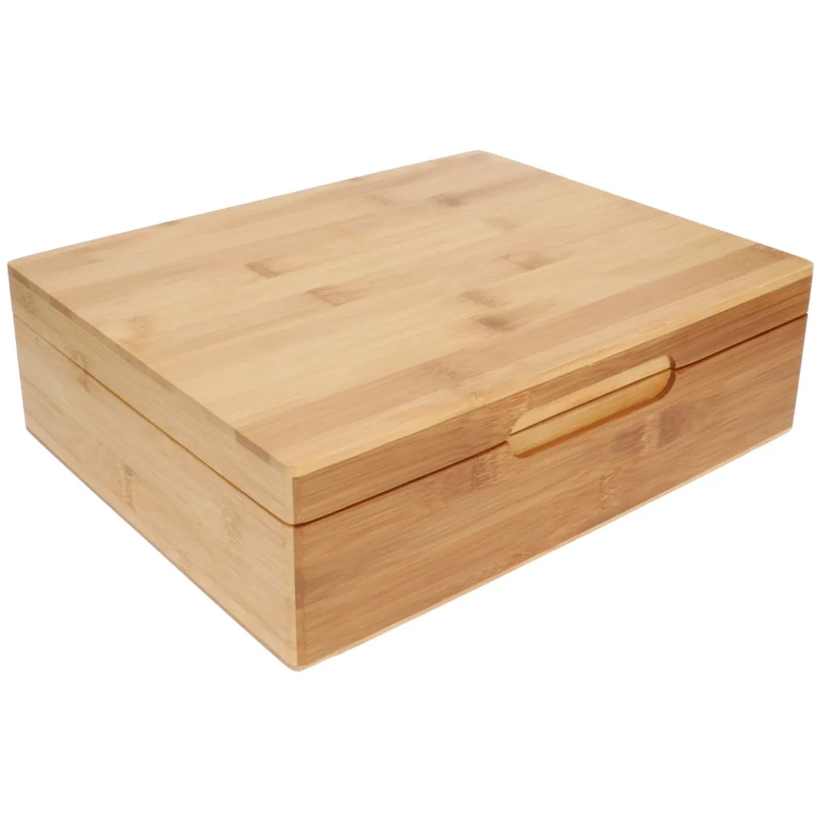 Theedoos, 12 vakken, bamboe