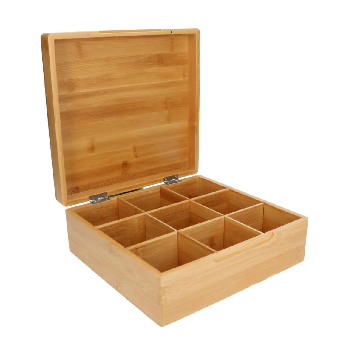 Theedoos, 9 vakken, bamboe