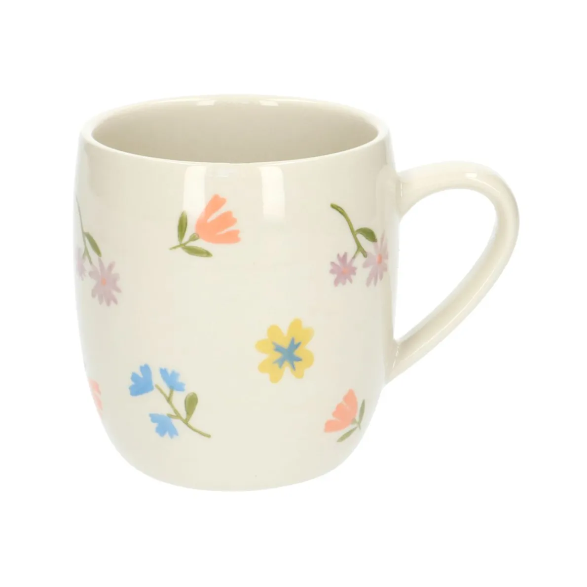 Theemok, steengoed, kleine bloemetjes, Ø 9,5 cm