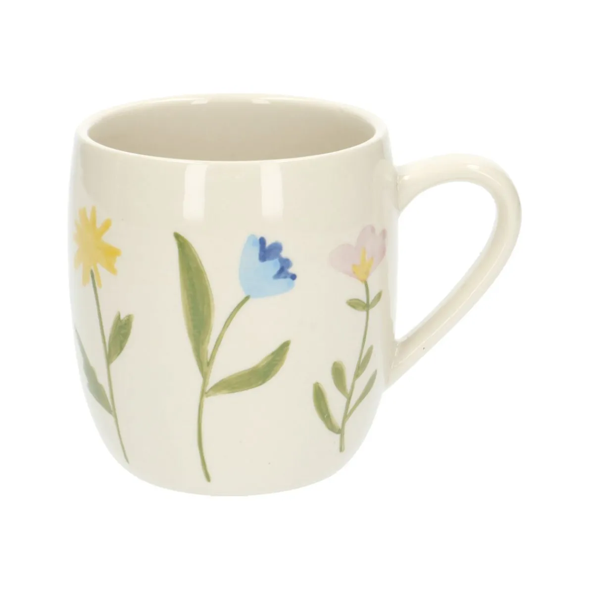 Theemok, steengoed, wilde bloemen, Ø 9,5 cm