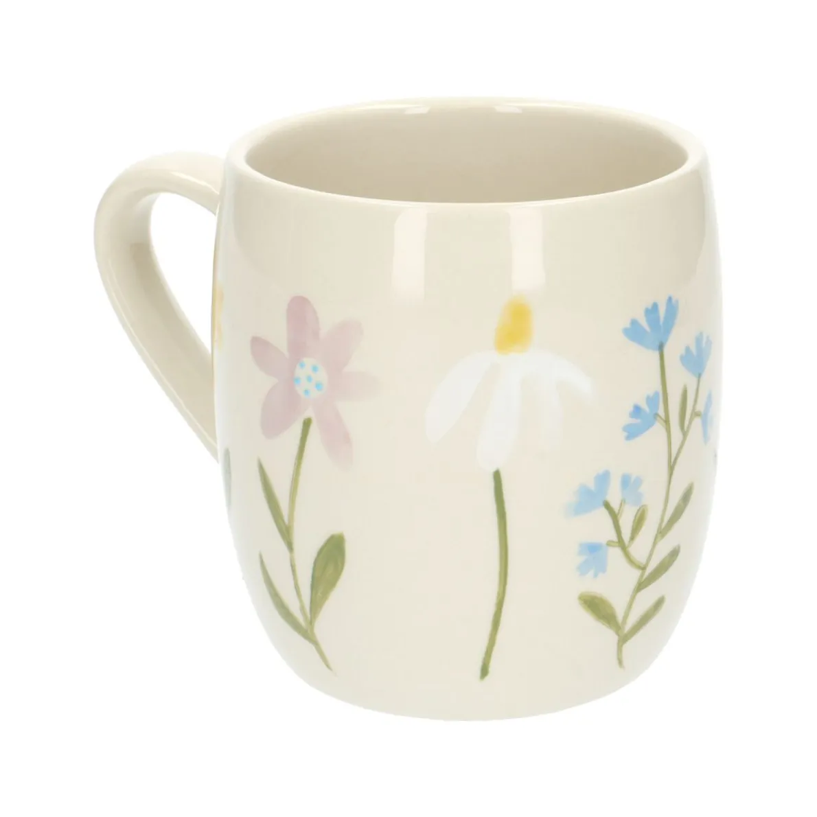 Theemok, steengoed, wilde bloemen, Ø 9,5 cm