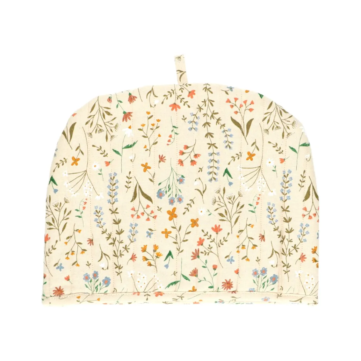 Theemuts, GOTS bio-katoen, veldbloemen, 33 cm