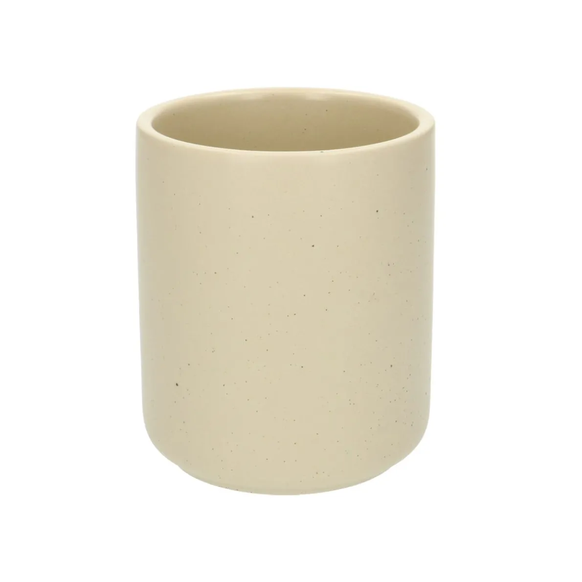 Toiletborstelhouder, keramiek, beige spikkel