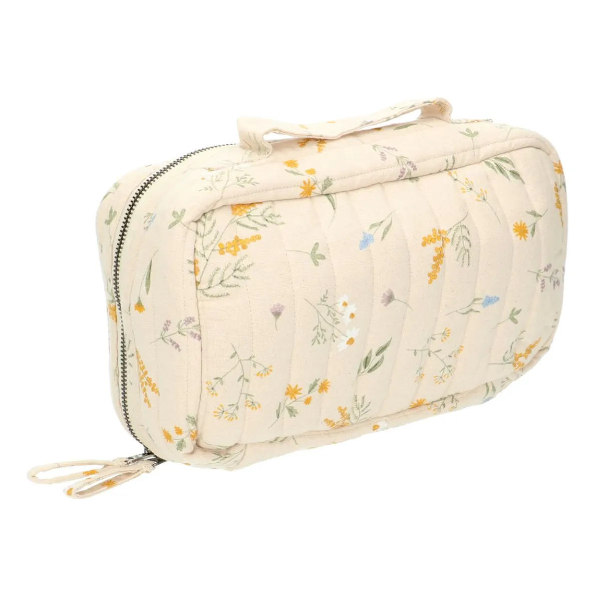 Toilettas, GOTS bio-katoen, mimosa, 26 x 16 x 10 cm