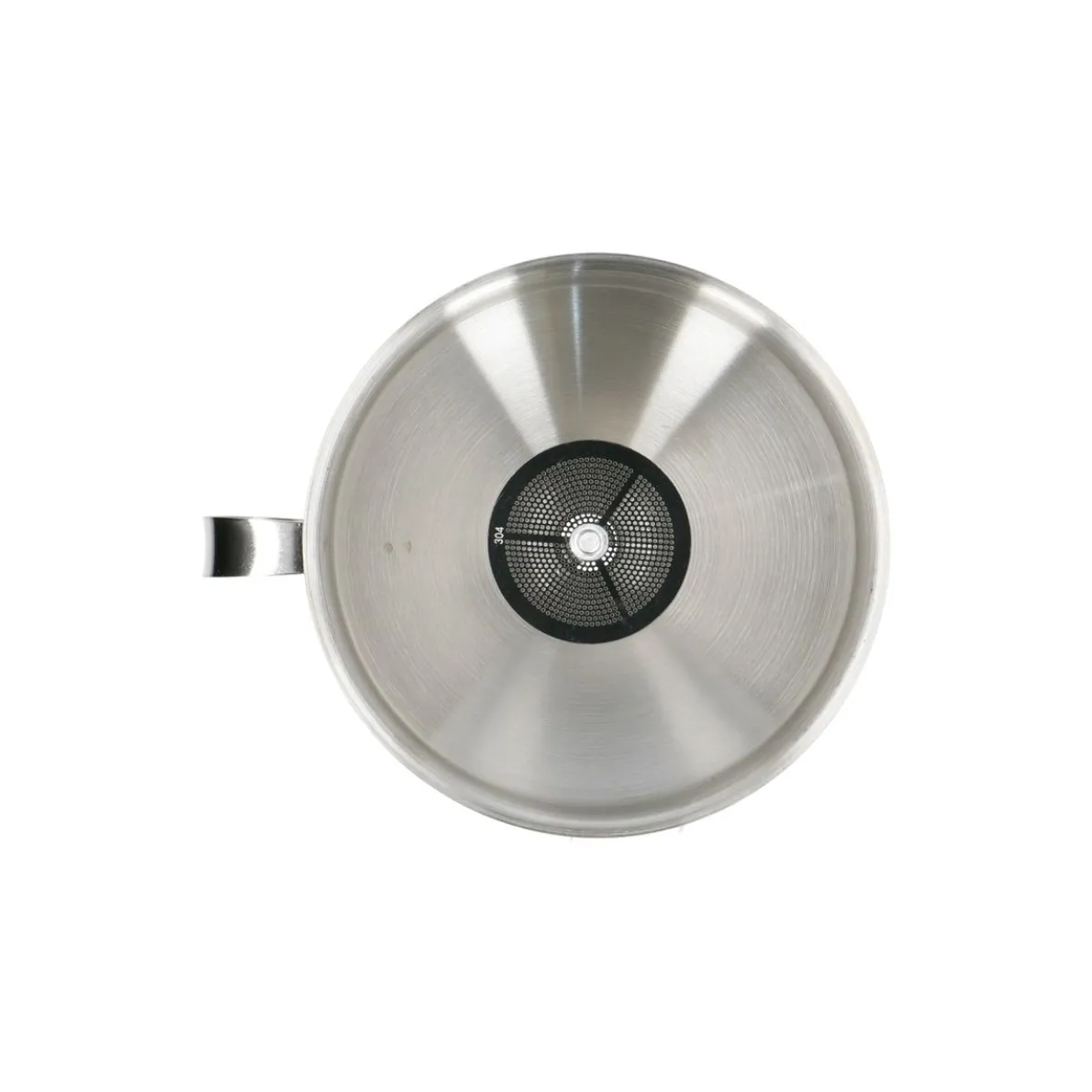 Trechter met zeefje, roestvrij staal, Ø13 cm