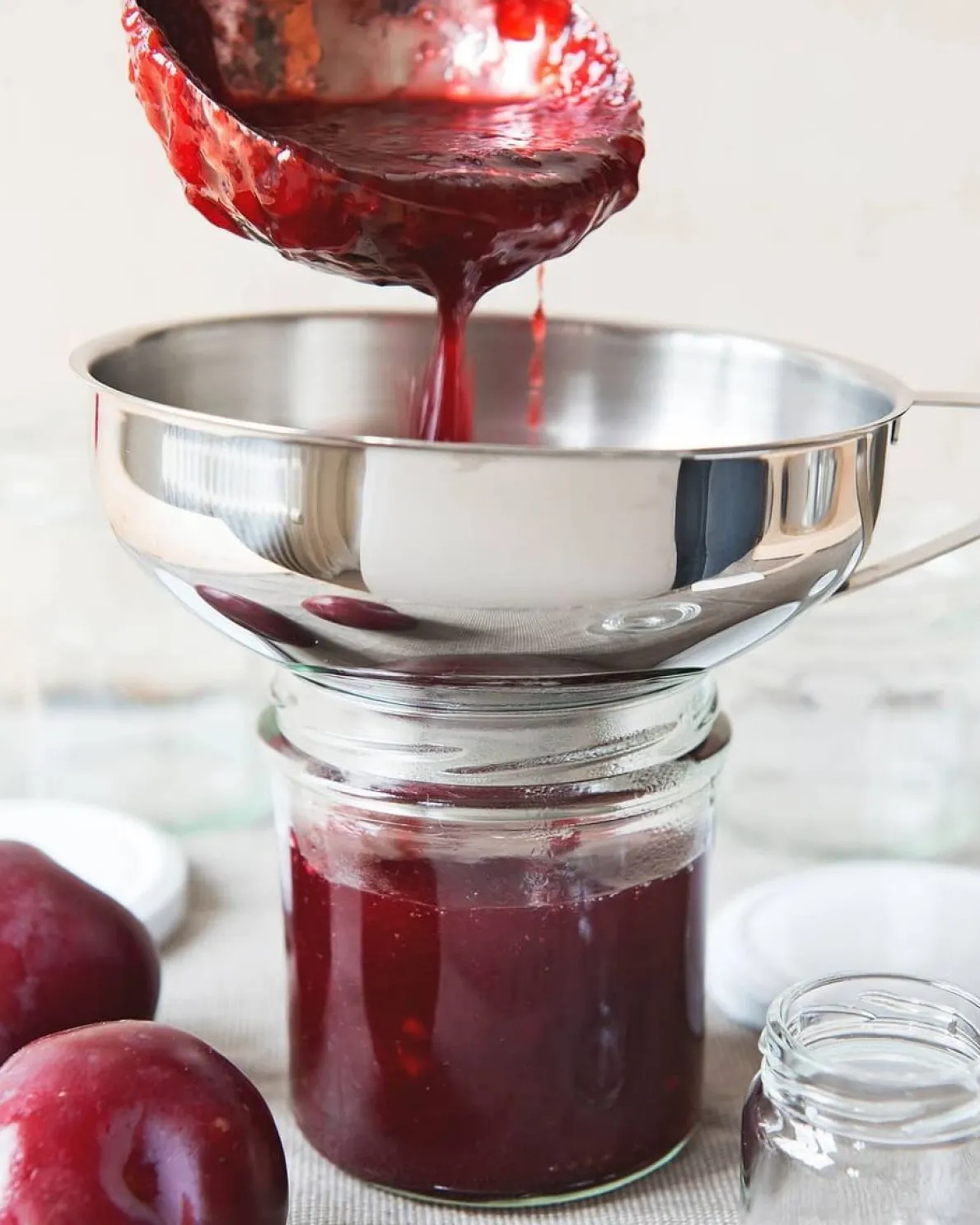 Trechter voor jam, roestvrij staal, Ø 14 cm