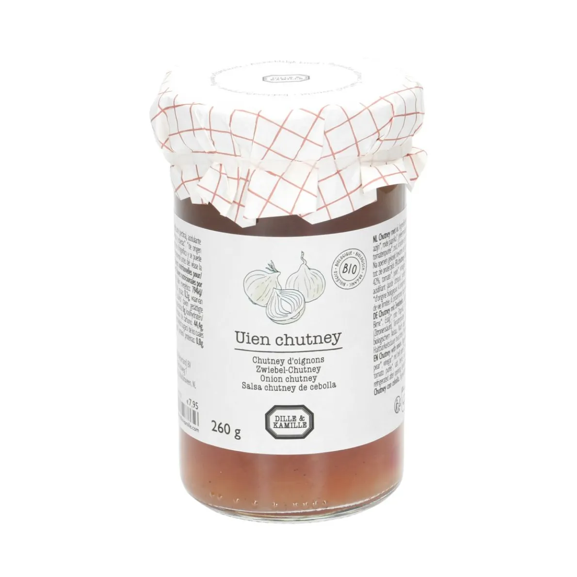 Uienchutney, biologisch, 260 gram