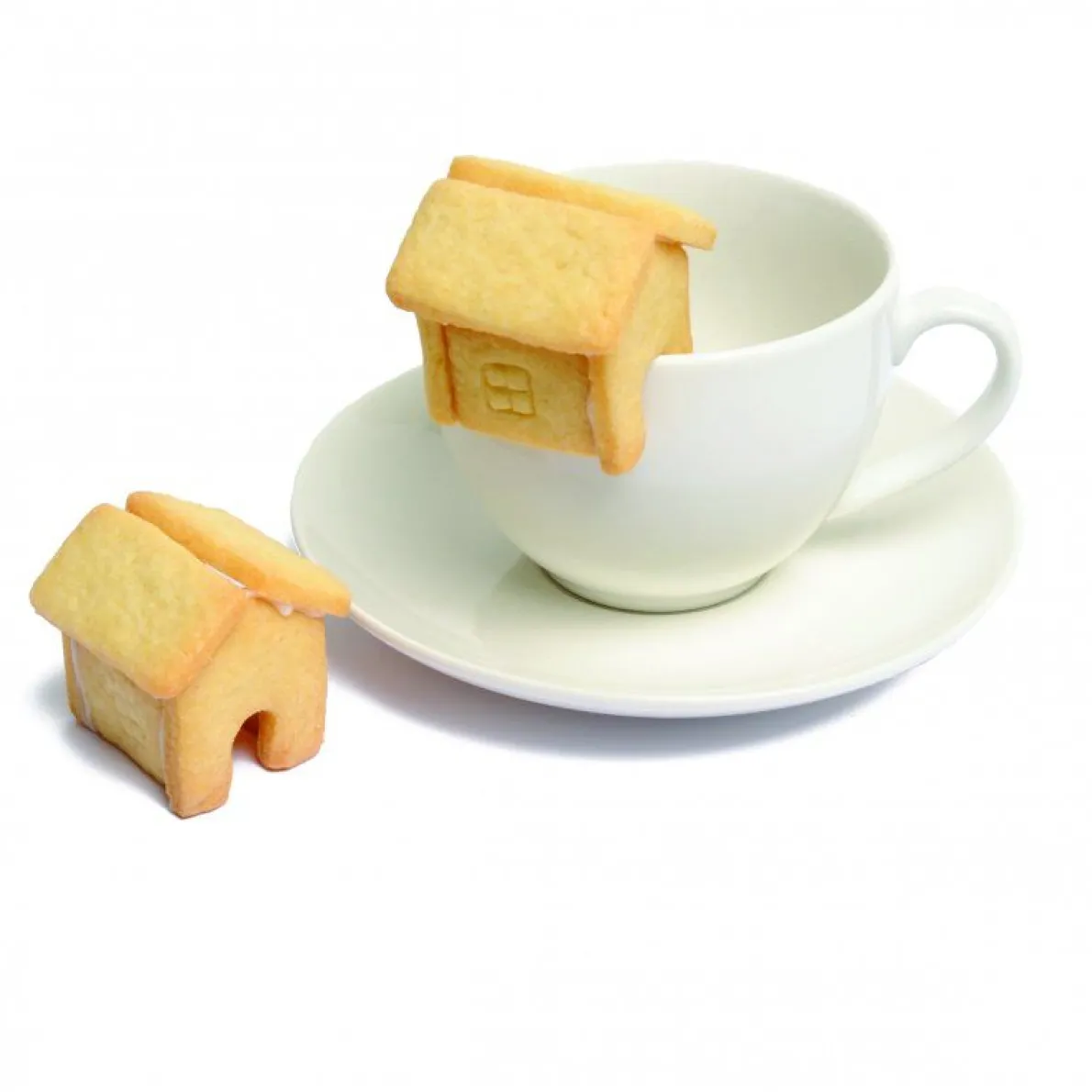 Uitsteekvorm 3D huisje, RVS