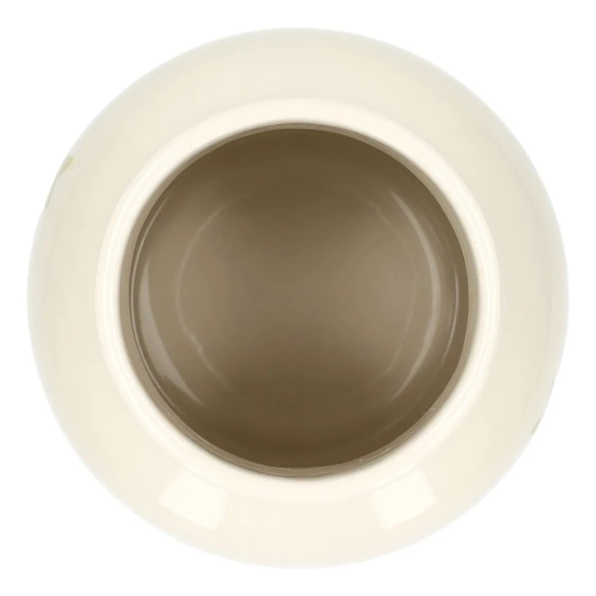 Vaas decoratief, steengoed, groen, Ø11 X 20 cm